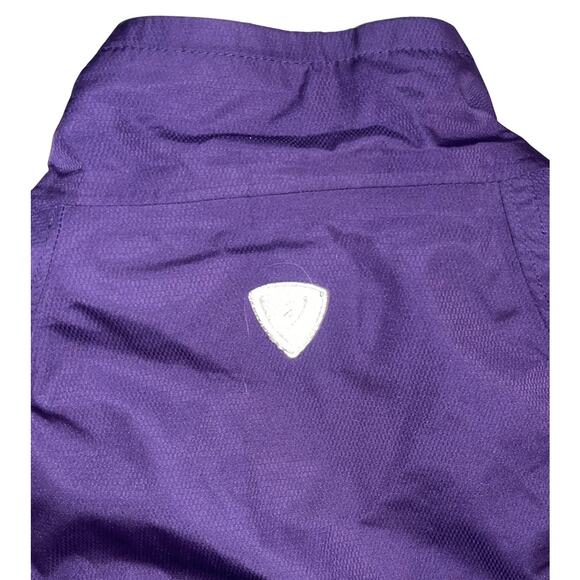 ASICS Women's Lightweight Jacket Medium Purple Full Zip Pockets Windbreaker EUC - Picture 7 of 10